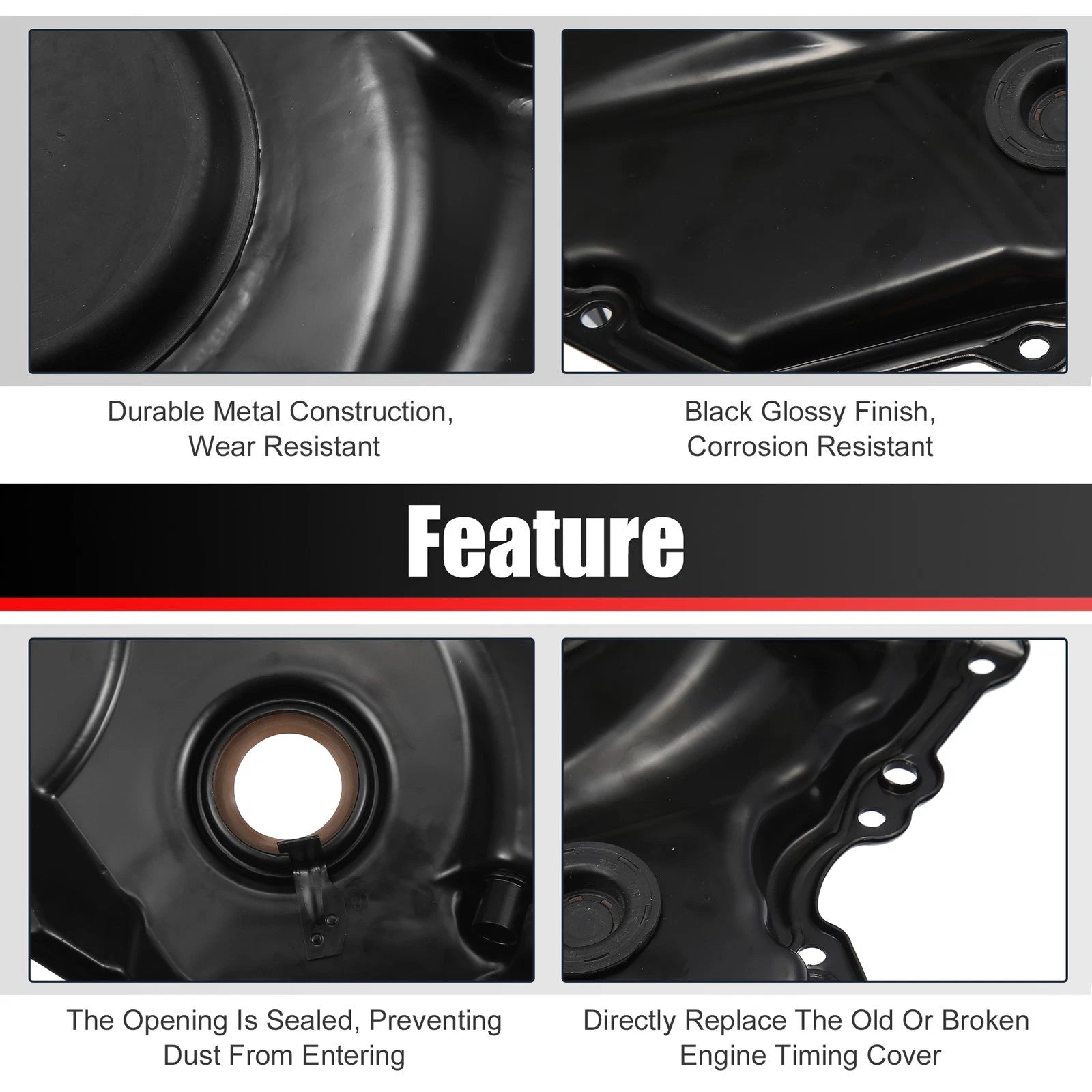 Engine Timing Chain Cover for Audi A3 A6, VW Beetle GTI Passat (06H109210AG)