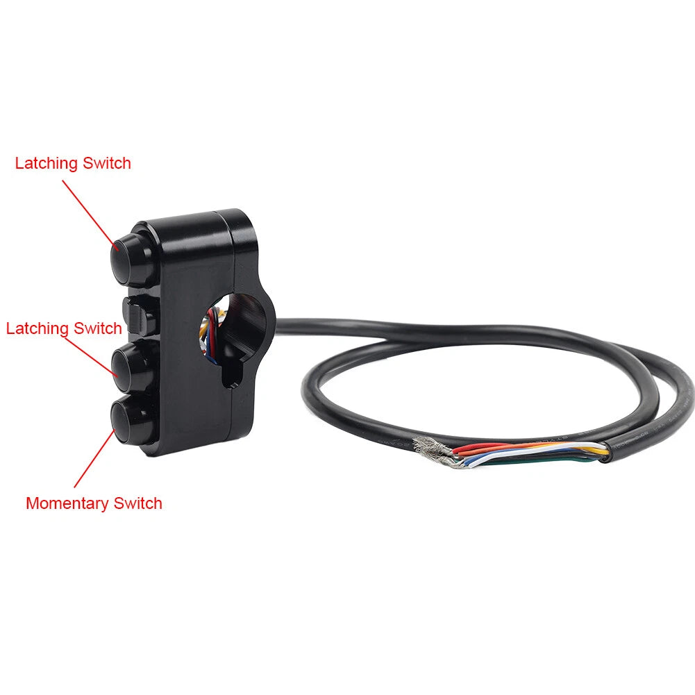 1" Handlebar Control Switches with Wiring Harness for Harley Dyna Sportster