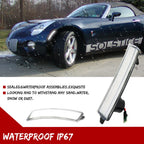 2X Clear Lens White LED Front Sidemarker Lights for Pontiac Solstice/Sky (2006–2010)