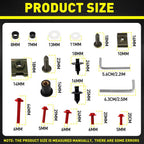 Complete Fairing Bolts Set for Kawasaki Ninja ZX6R ZX-6R (2007–2008)