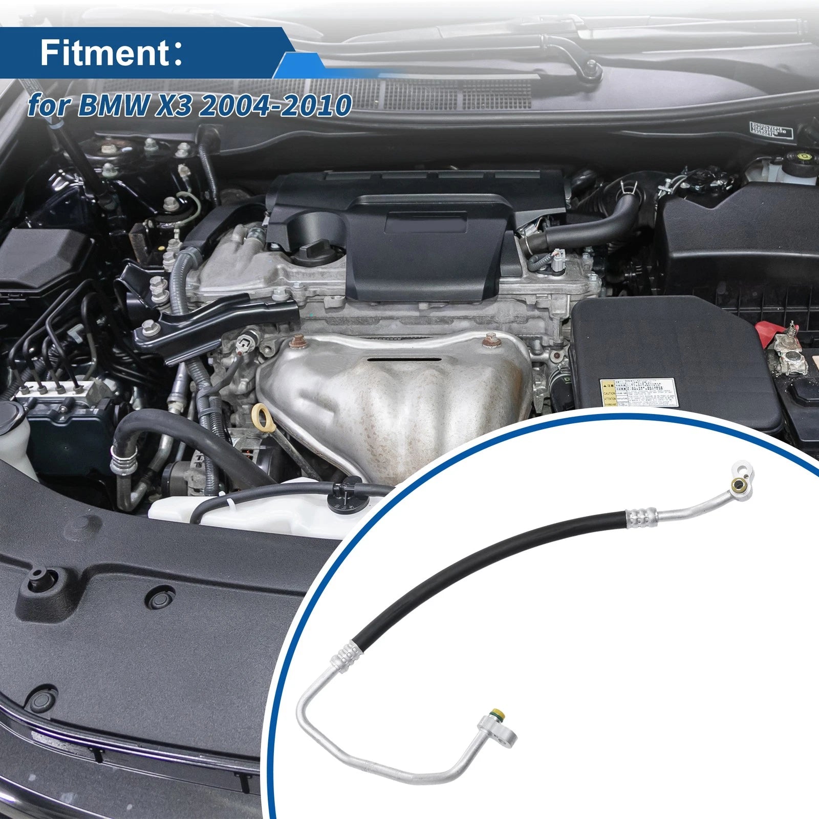 A/C Refrigerant Liquid Hose for BMW X3 (2004–2010) No. 64536988866