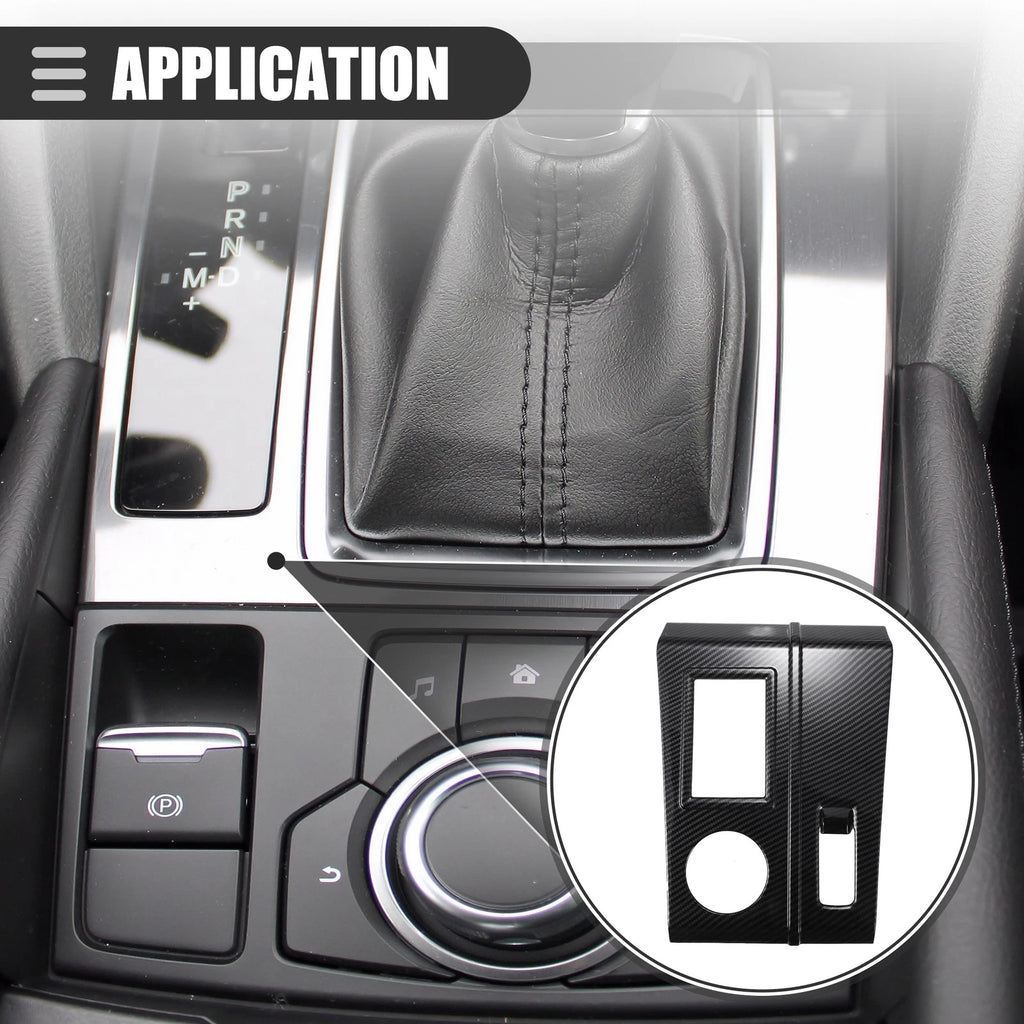 Carbon Fiber Gear Shift Panel Trim for Mitsubishi Outlander (2022)
