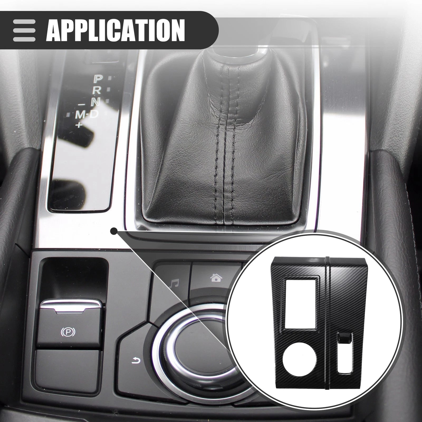 Carbon Fiber Gear Shift Panel Trim for Mitsubishi Outlander (2022)