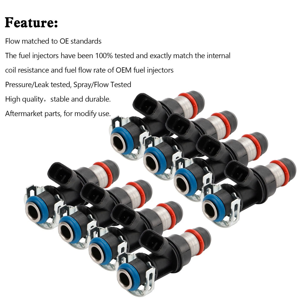8PCS Fuel Injectors 25348180 881693002 RA087006 for Chevy MerCruiser Volvo Penta