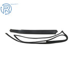 Set of 2 Door Glass Run for Toyota Land Cruiser (1991–1997) Black Rubber