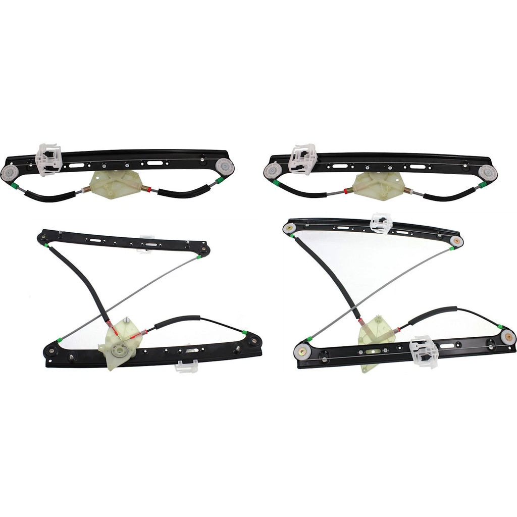 Set of 4 Window Regulators for BMW X3 (2004–2010)