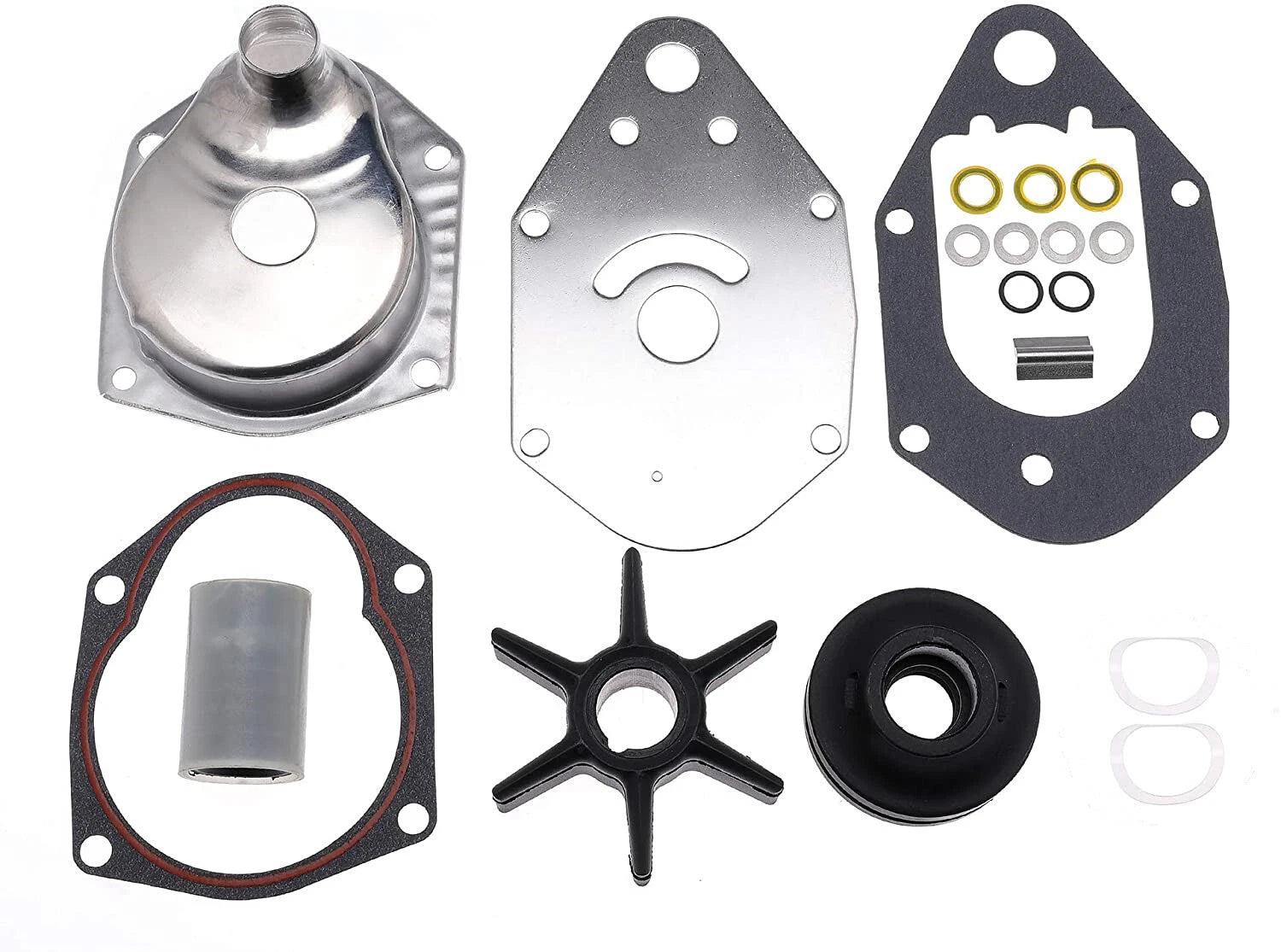 Water Pump Impeller Repair Kit for Mercury Outboards 45 50 55 60HP (46-812966A12)