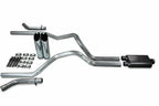 2.5" Dual Exhaust Kit for Dodge Ram 1500 (2019–2025) - 2 Chamber Slash Tips