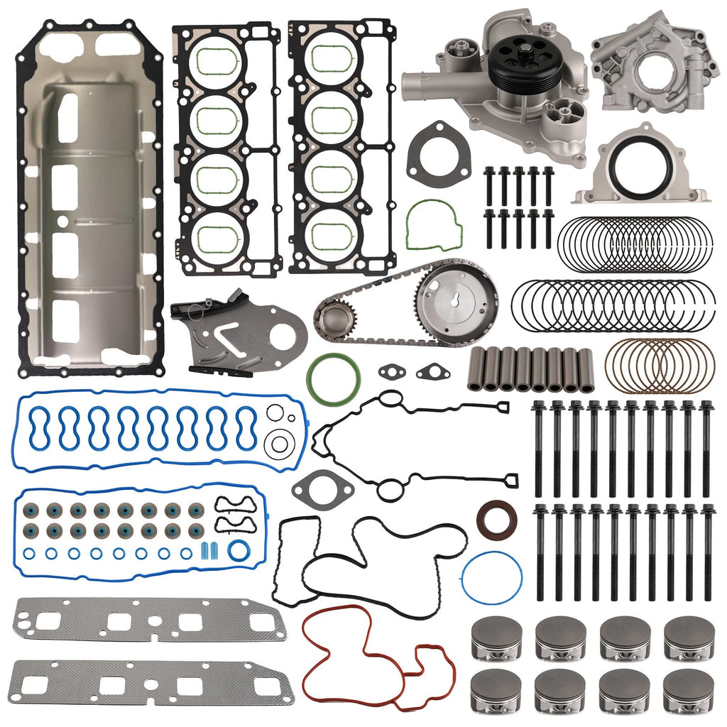 Complete Pistons Set w/ Pins & Timing Chain for Dodge Durango 5.7L (2004–2005)