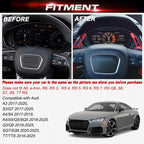 Red Aluminum Paddle Shifter Extension Kit for Audi A3 A4 A5 (2014-2019)