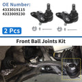 2X Front Lower Ball Joints for Toyota Corolla (1996–2008) No. 43330-19115/43330-09230
