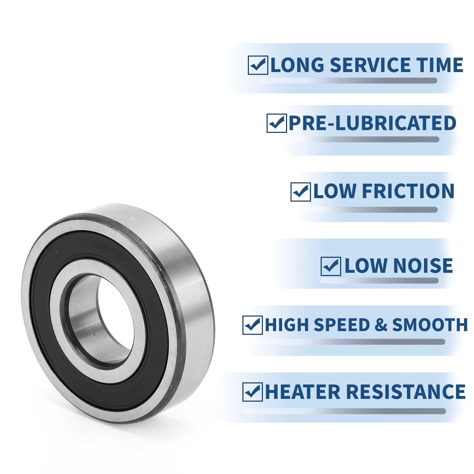 6306VV Deep Groove Ball Bearing for Scooter Skateboard Wheel (30x72x19mm)