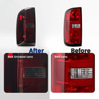Halogen Tail Lights Pair for Chevy Colorado (2015–2022) Red Smoked Lens