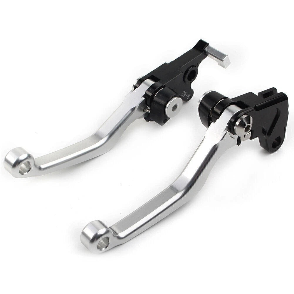 CNC Pivot Brake Clutch Lever for Suzuki DRZ400S DRZ400SM DRZ400E (2000–2022) Silver