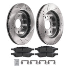 Front Brake Rotors and Pads Kit for Chevrolet Traverse (2009–2017) GMC Acadia (2007–2016)