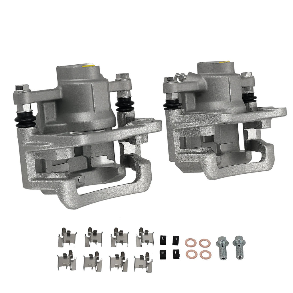 Set of 2 Rear Disc Brake Calipers w/Bracket for Toyota Sienna (2011–2020) 19B7081 19B7080
