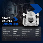 2PC Rear Disc Brake Caliper Brackets Left & Right for Mazda 6 (2016-2021)