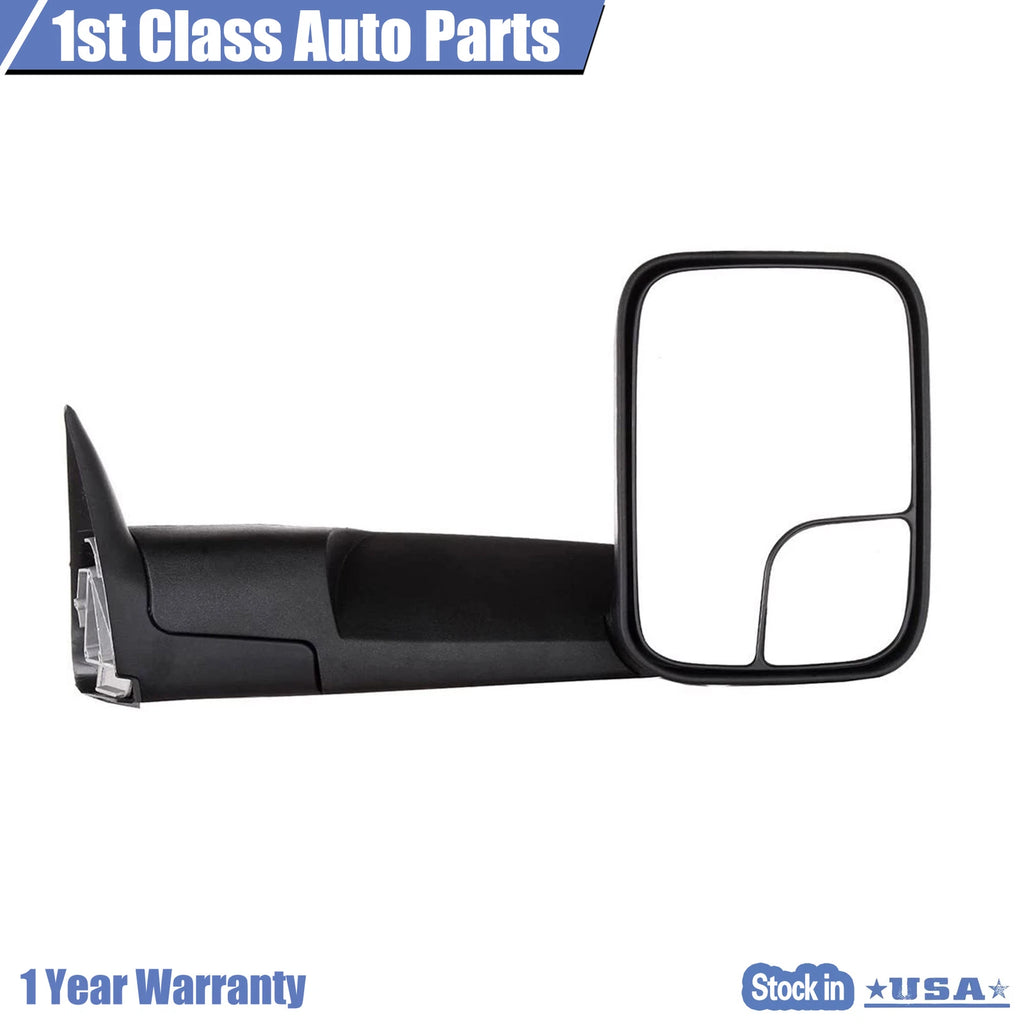 Right Towing Manual Side View Mirror for Dodge Ram Pickup (1994-2002)