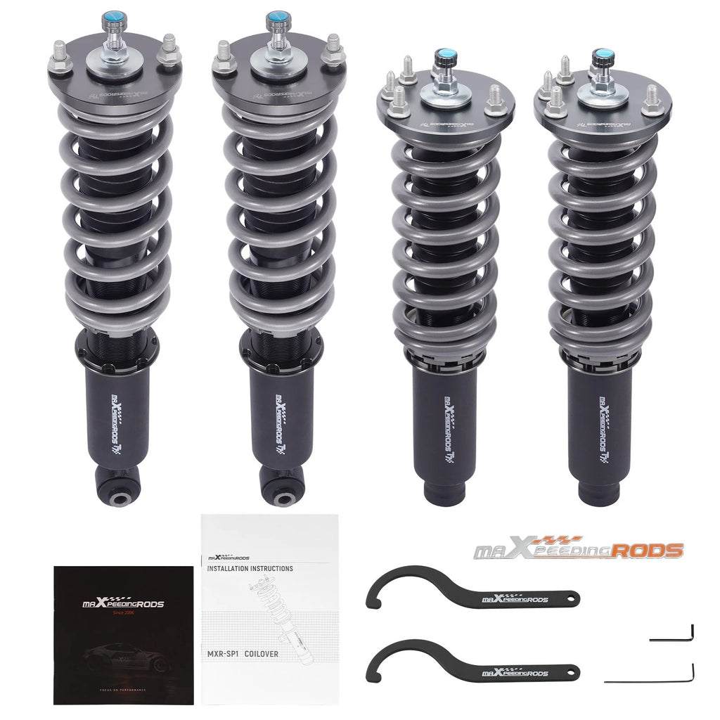 Set of 4 T7 Racing Coilovers 24 Way for Honda Accord (1998–2002) Acura TL (1999–2003)