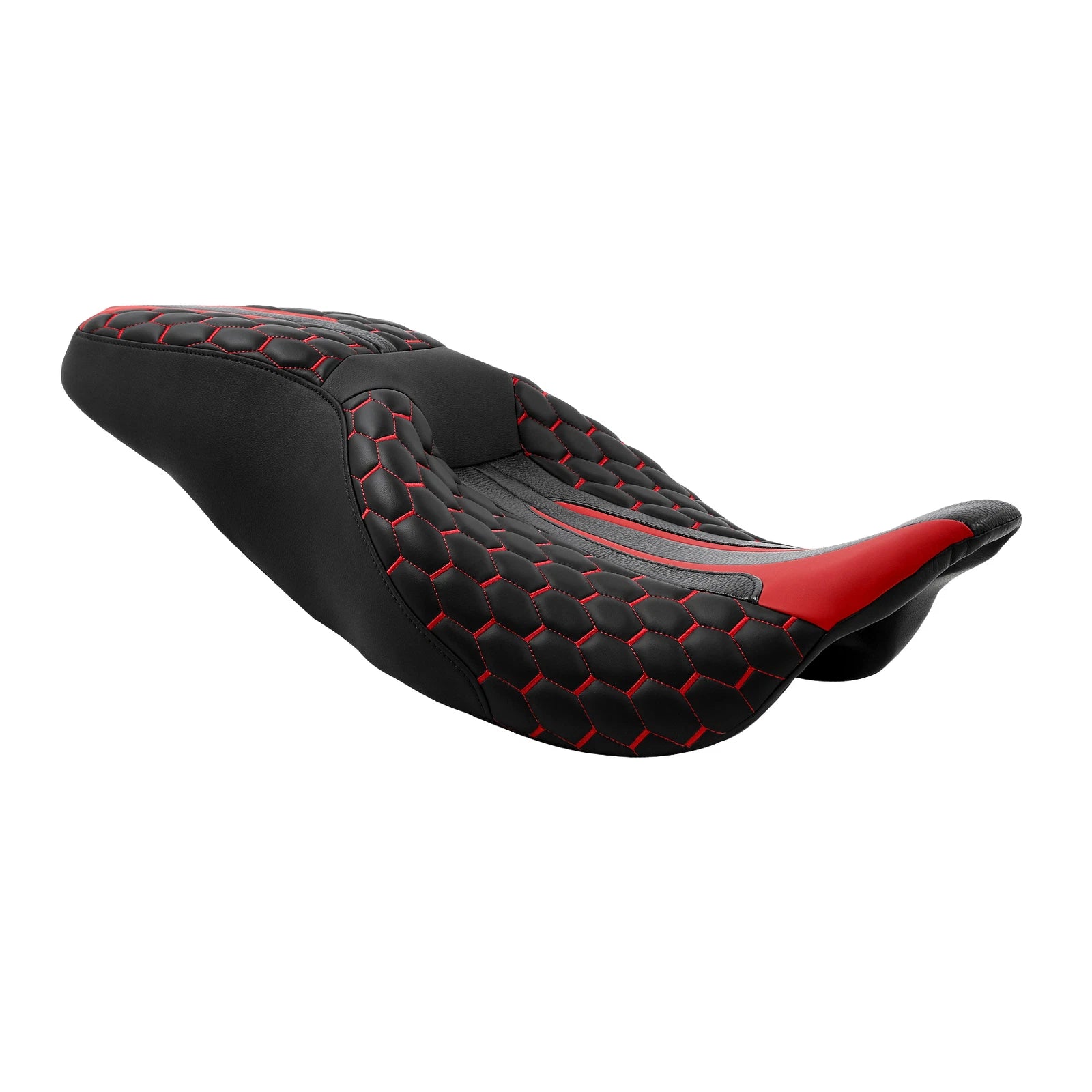 Gel Seat for Harley Touring Road Glide (2009–2023) Black Red