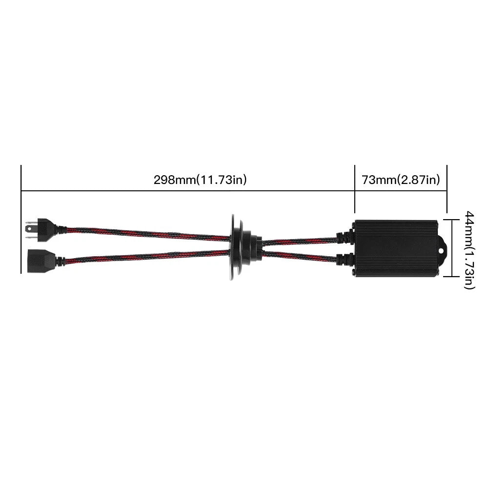 2X H4 9003 LED Headlight Resistor Canbus No-Error Decoder for