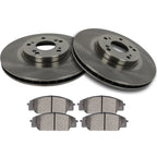 Front Brake Rotors & Ceramic Pads for Acura RSX (2002–2006) Honda Civic (2006–2011)