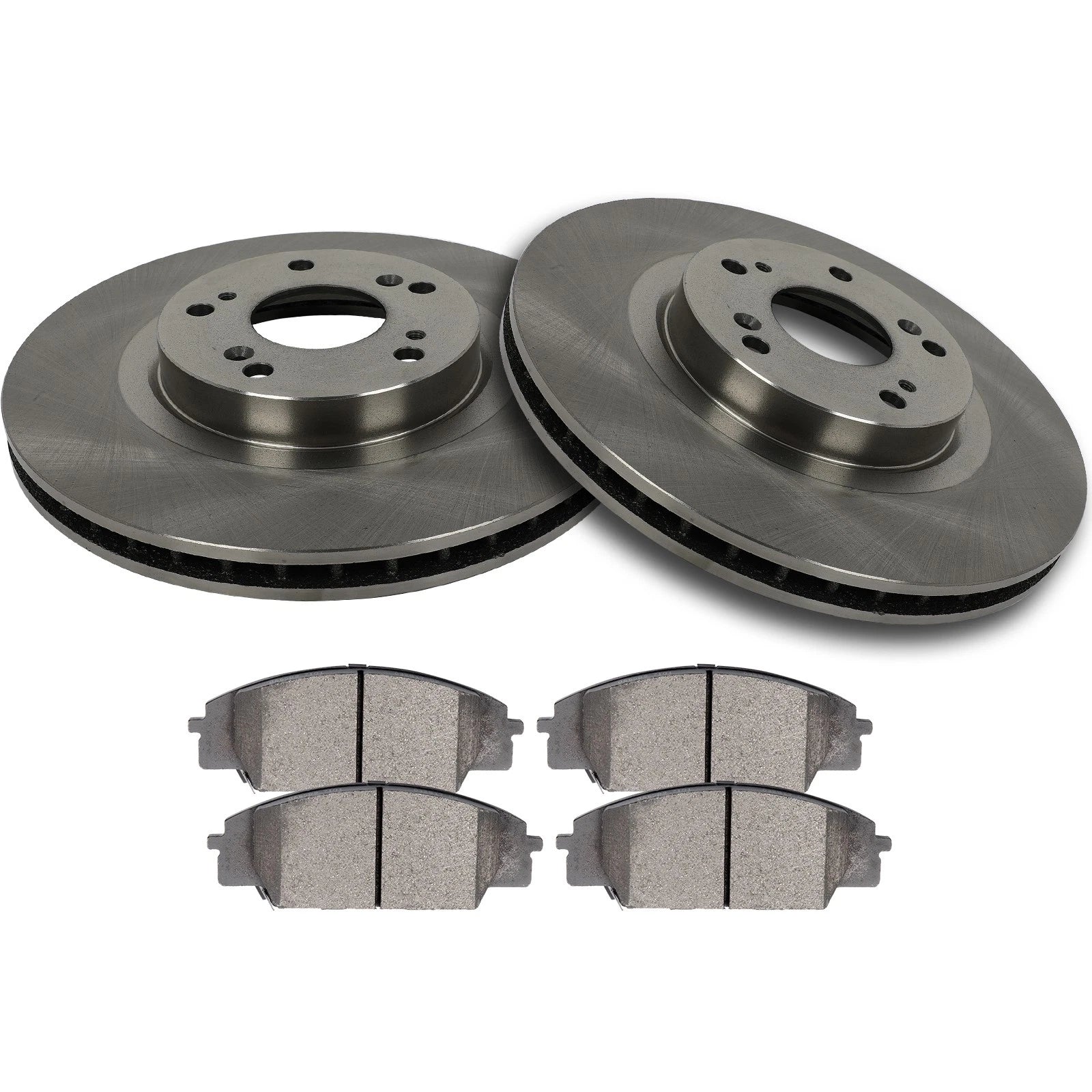 Front Brake Rotors & Ceramic Pads for Acura RSX (2002–2006) Honda Civic (2006–2011)