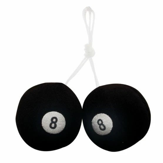 Rearview Mirror Replacement Fuzzy 8 Ball Style for Cars and Trucks (—)
