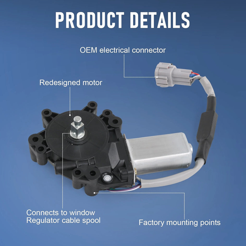 Front Left Power Window Lift Motor for Nissan Titan Armada (2004–2019)