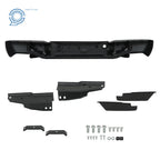 Black Steel Rear Bumper for GMC Canyon, Chevrolet Colorado (2004–2007)