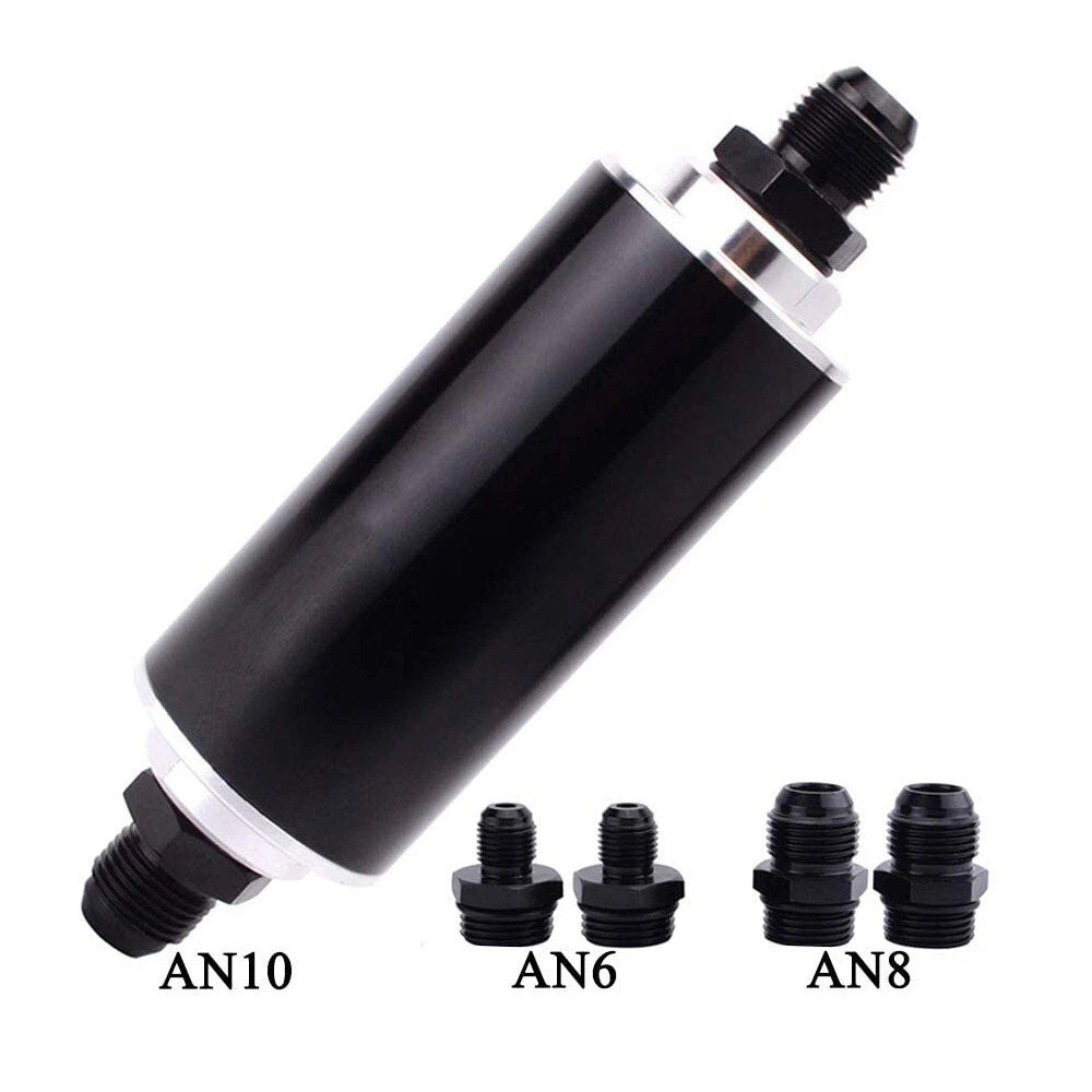 Inline Fuel Filter for Universal Applications (100 Micron, Cleanable)