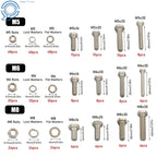 Set of 408 Bolts and Nuts Assortment Kit for Automotive Applications