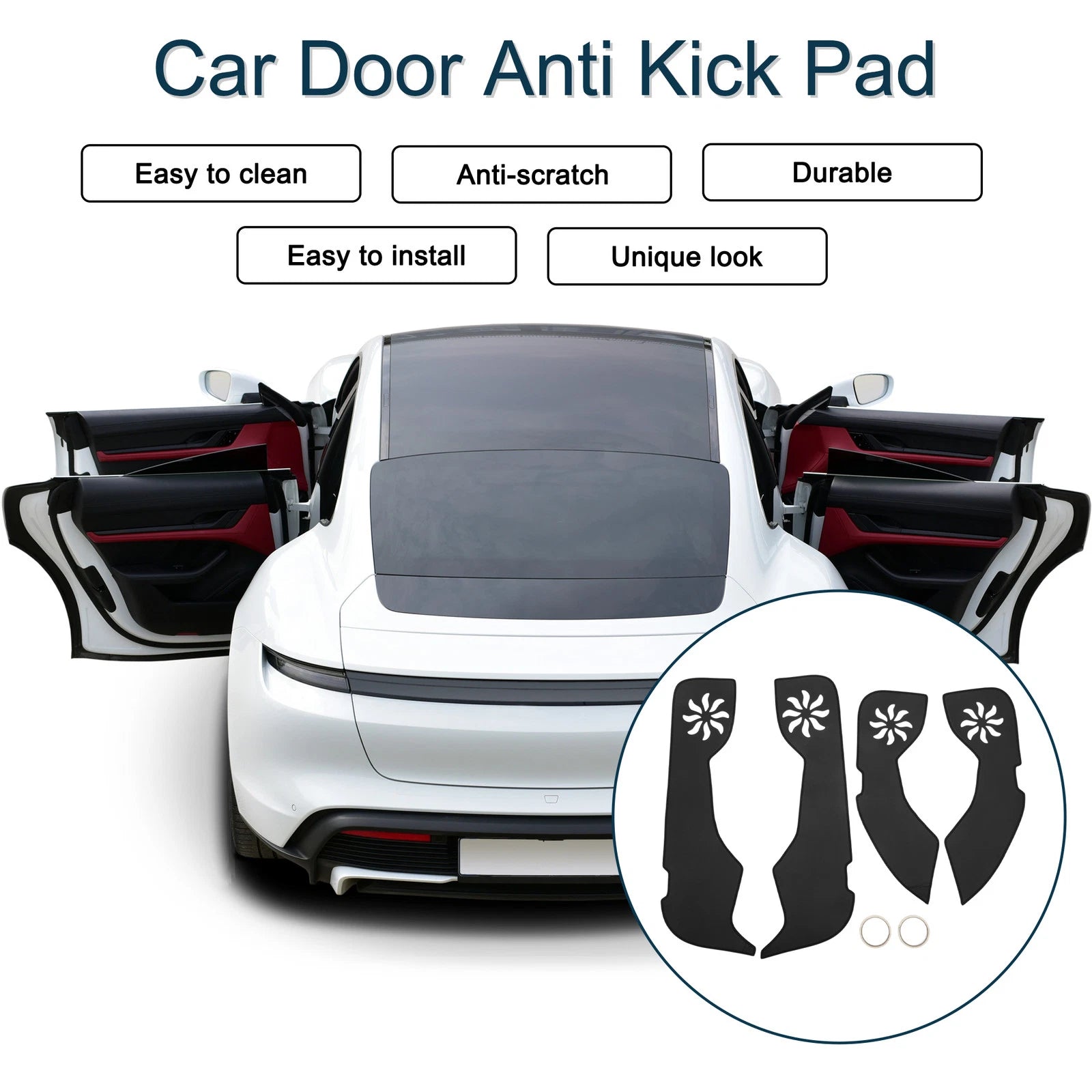 Set of 1 Car Door Anti Kick Pad Sticker Protector for Volkswagen Passat (2019)
