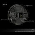 Smoked Lens LED Fog Light Bumper Lamp for GMC Sierra 1500 2500HD 3500HD (2007–2014)