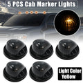 5X Cab Marker Light Smoked Black Cover Yellow for GMC C1500 (1979–1984, 1986)