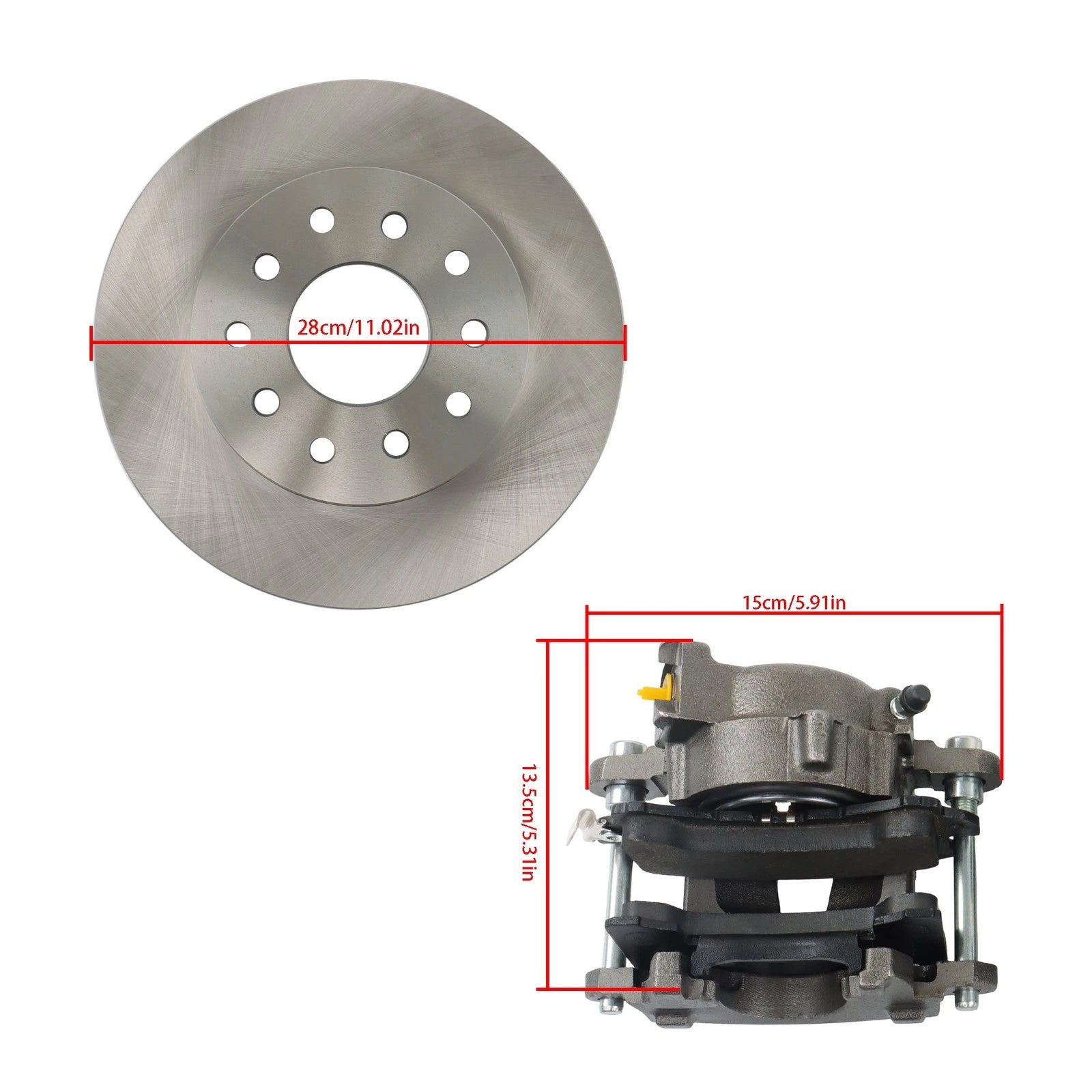 Rear Disc Brake Conversion Kit for Oldsmobile Cutlass Pontiac LeMans (1968–1977)
