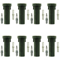 Set of 8 NGK Iridium IX Spark Plugs & Coil Boots for 1500 Durango Grand Cherokee (1999–2004)