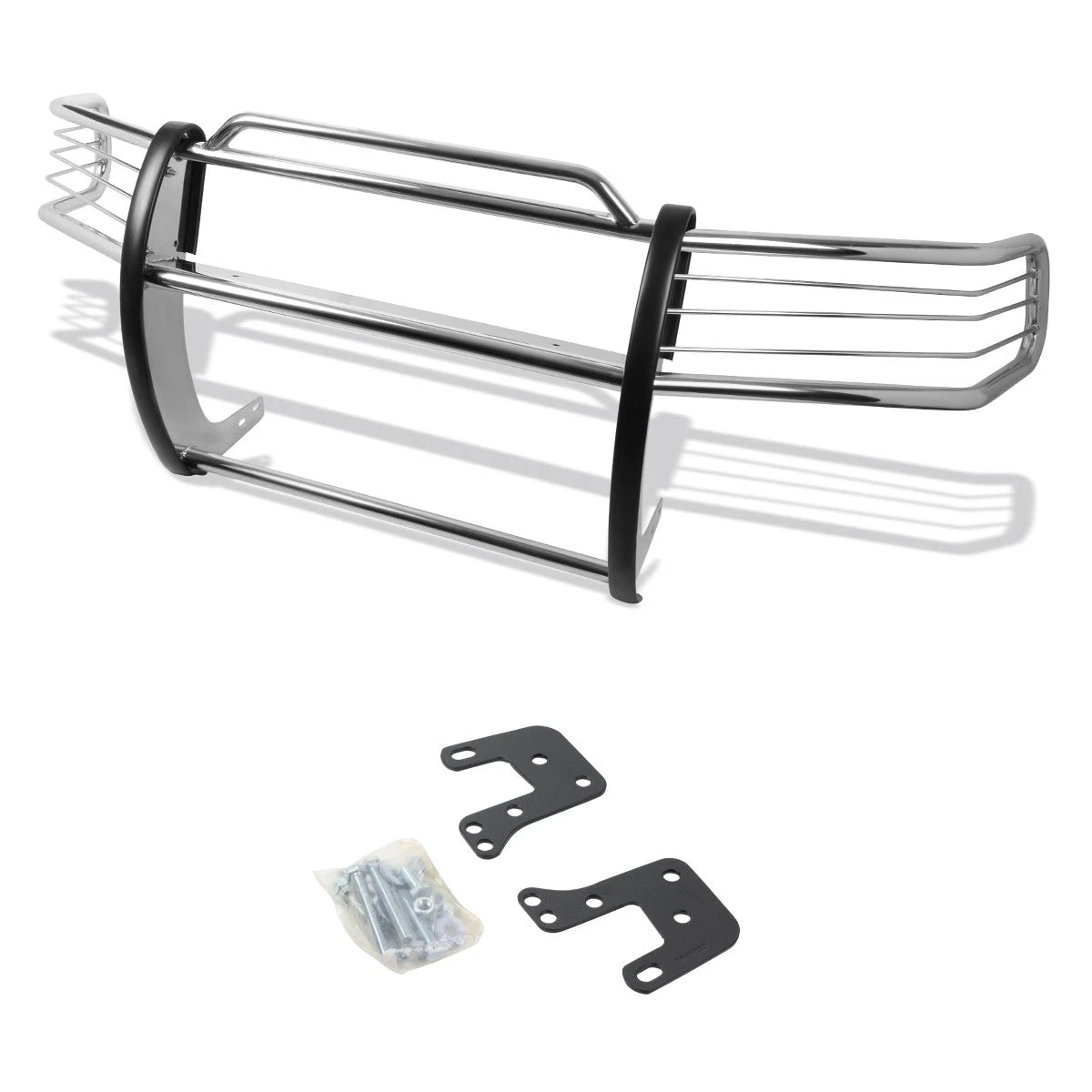 Chrome Front Bumper Brush Grille Guard for Dodge Ram 1500-3500 (1994–2001)