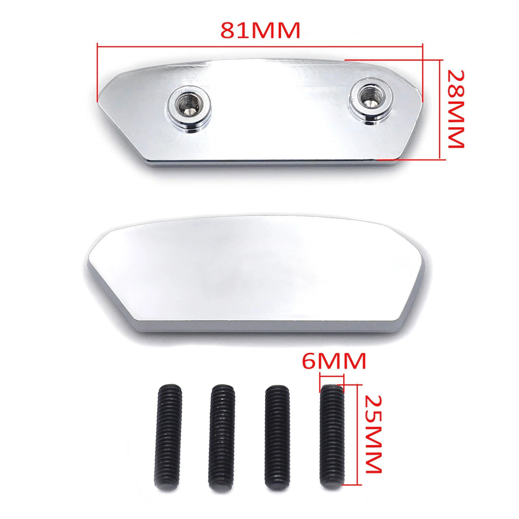 Mirror Block Off Base Plates for Suzuki GSXR 1000 (2017–2021) No Logo
