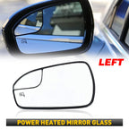 Heated Driver Side Left Rear View Mirror Glass for Ford Fusion (2013–2020)