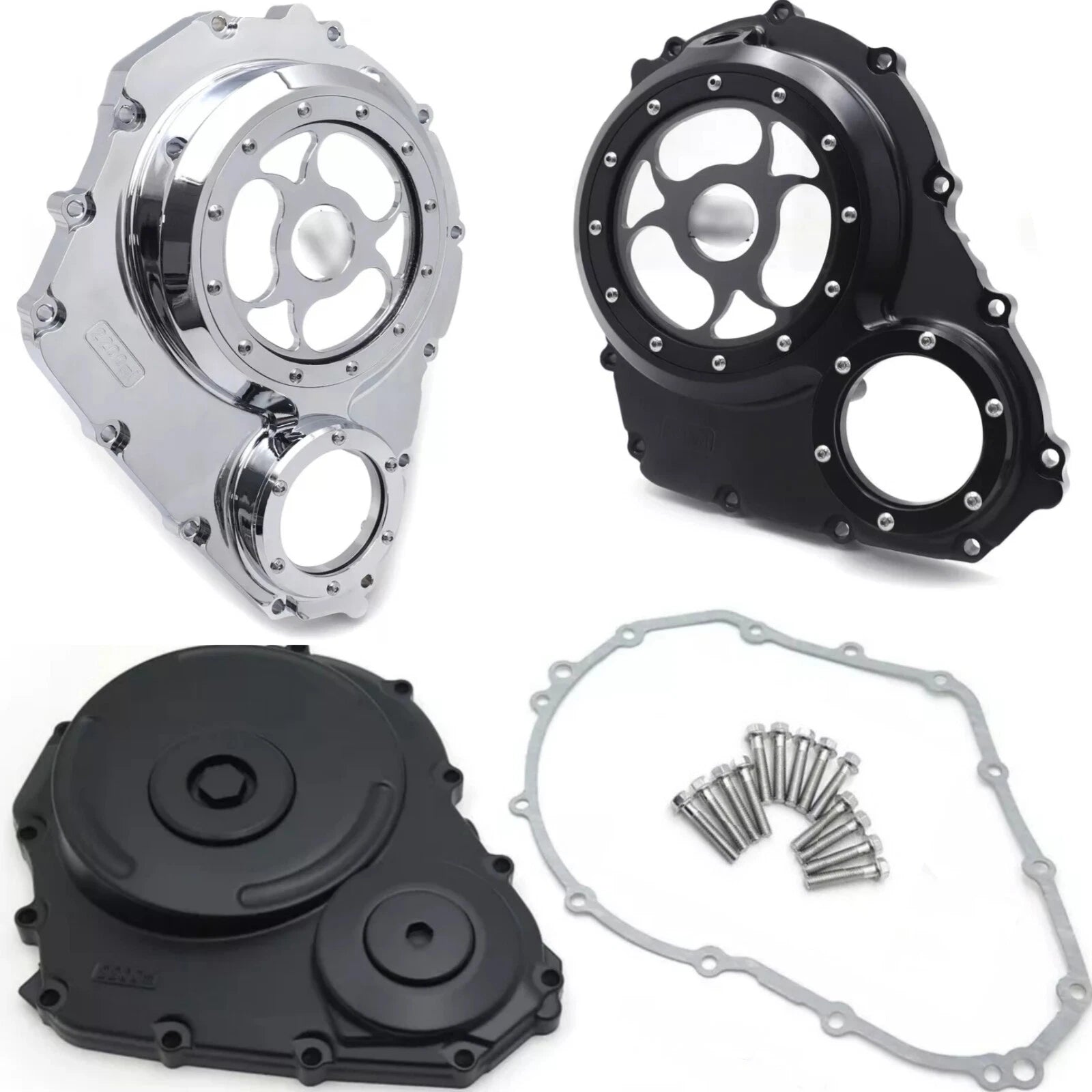 Right Side Engine Clutch Cover for Suzuki GSXR600 GSXR750 (2006–2023) w/ Gasket