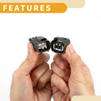 6 Pin Front Headlight Connector Plug for Toyota (Plastic, Set of 1)