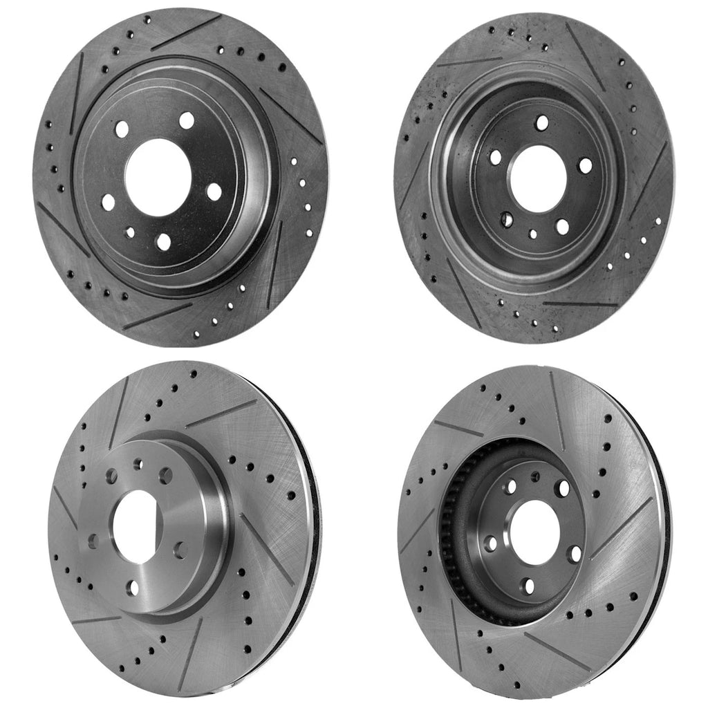 Front & Rear Brake Disc Rotors for Ford Fusion Lincoln MKZ (2013–2016)