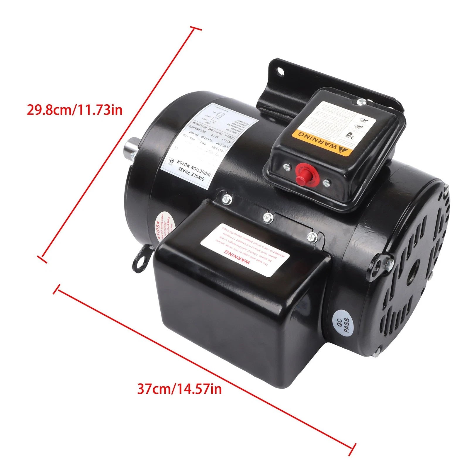 5HP ODP Motor for Air Compressor (208-230V, Single Phase)