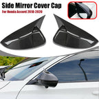 Carbon Fiber Style Side Rearview Mirror Cover Trim for Honda Accord (2018–2020)