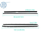 Set of 4 Window Sweep Weatherstrip Felt Seal Kit for Chevy Corvette (1984–1989)