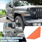 2X Rear Door Triangular Trim Orange for Ford Bronco (2021–2023)