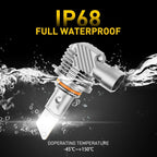 2X 9005 HB3 LED Headlight Bulbs for High/Low Beam (6000K, 30000LM)
