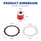 Clutch Friction Plates Gasket Kit for Kawsaki Lakota 300 KEF300 (1995–2003)