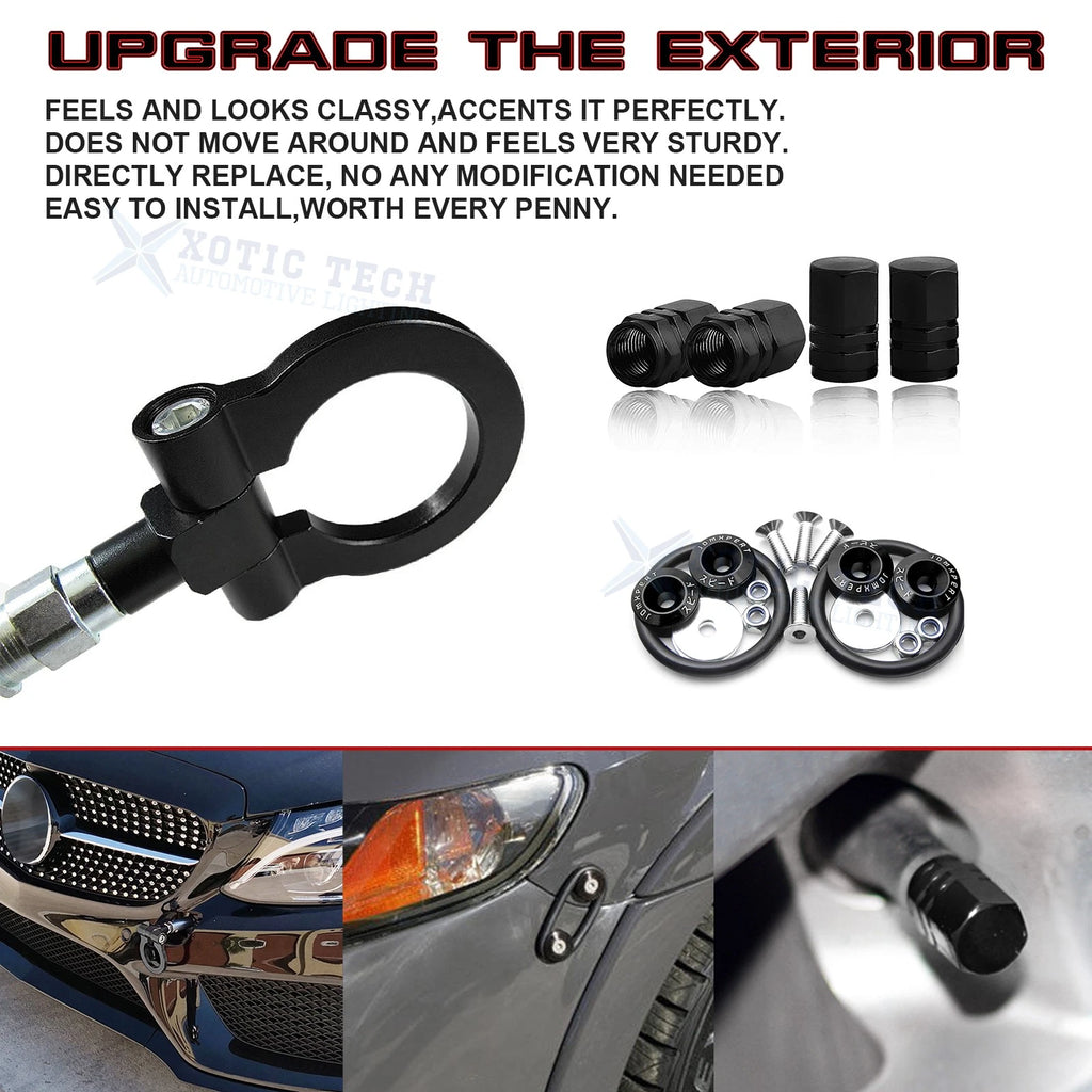 Tow Hook and Air Valve Cap for Mercedes-Benz C-Class E-Class S-Class (2013-2015)